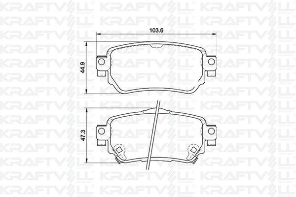 Kit de plaquettes de frein, frein à disque KRAFTVOLL GERMANY 07010093