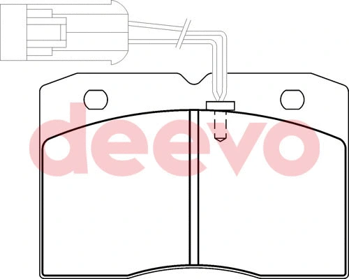 Kit de plaquettes de frein, frein à disque DEEVO BP59040