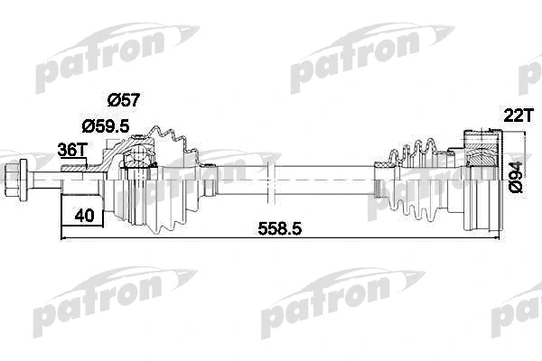 Arbre de transmission PATRON PDS0410