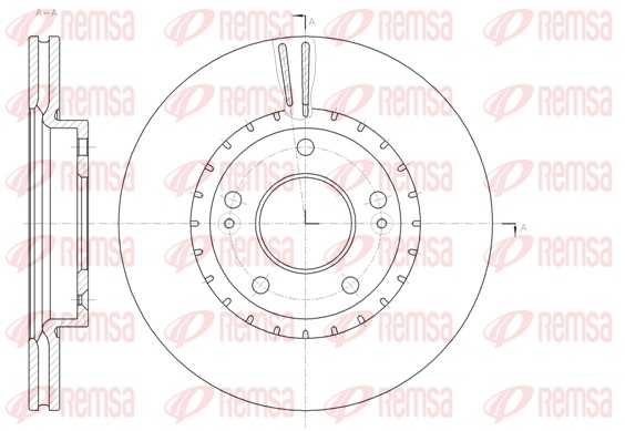 Disque de frein REMSA 61434.10
