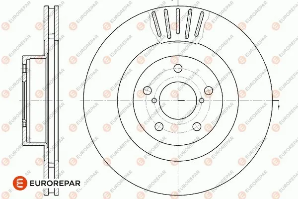 Disque de frein EUROREPAR 1667862480