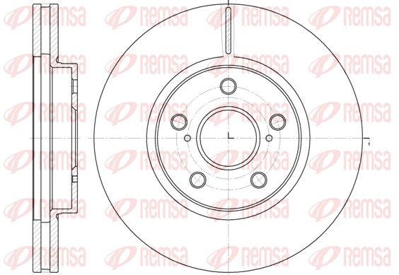 Disque de frein REMSA 6862.10
