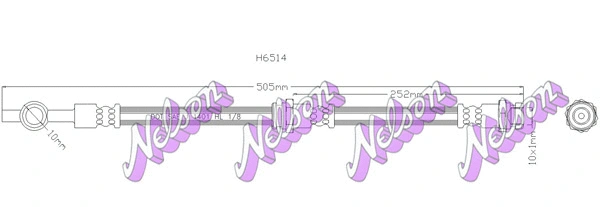 Flexible de frein KAWE H6514