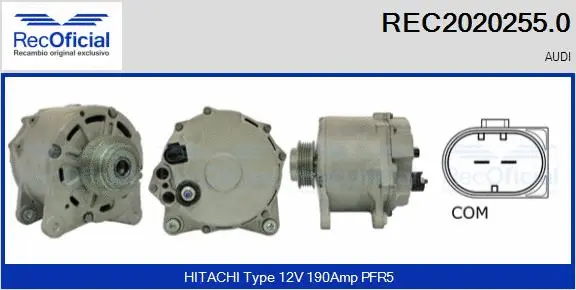 Alternateur RECOFICIAL REC2020255.0