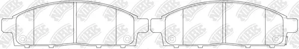 Kit de plaquettes de frein, frein à disque NiBK PN3809