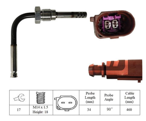Capteur, température des gaz LEMARK LXT231