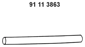 Tuyau d'échappement EBERSPÄCHER 91 11 3863