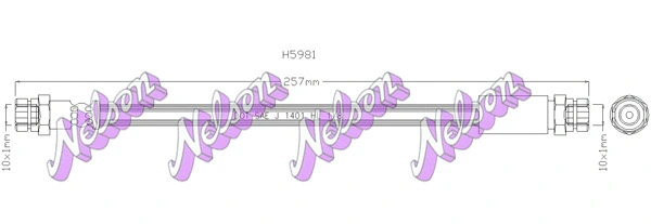 Flexible de frein KAWE H5981