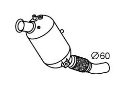 Filtre à particules / à suie, échappement VEGAZ GmbH BK-890
