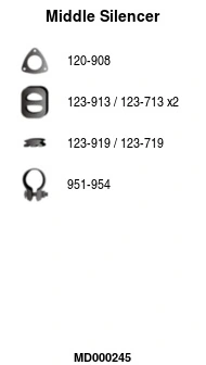 Silencieux central FA1 MD000245