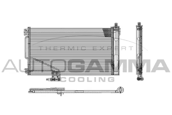 Condenseur, climatisation AUTOGAMMA 102701