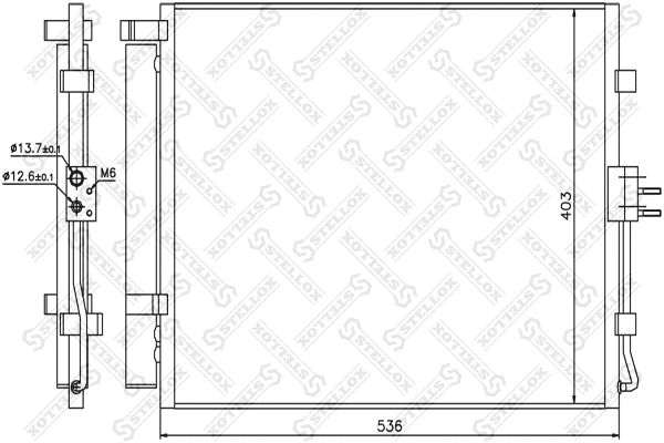 Condenseur, climatisation STELLOX 10-45709-SX