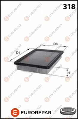Filtre à air EUROREPAR 1667446880