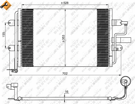Condenseur, climatisation NRF 35733