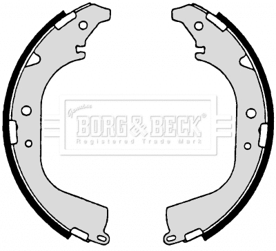 Jeu de mâchoires de frein BORG & BECK BBS6182
