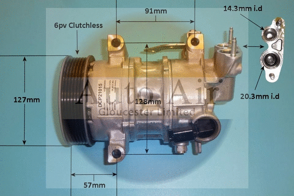 Compresseur, climatisation AUTO AIR GLOUCESTER 14-0129