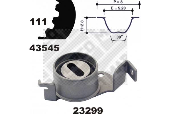 Kit de courroie crantée MAPCO 23545