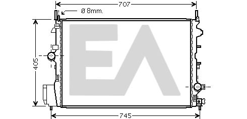 Radiateur, refroidissement du moteur EACLIMA 31R54211