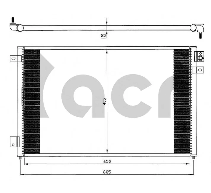 Condenseur, climatisation ACR 300067