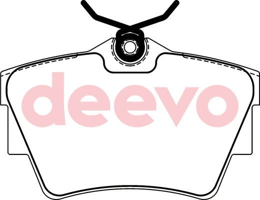Kit de plaquettes de frein, frein à disque DEEVO BP51680