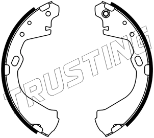 Jeu de mâchoires de frein TRUSTING 253.684