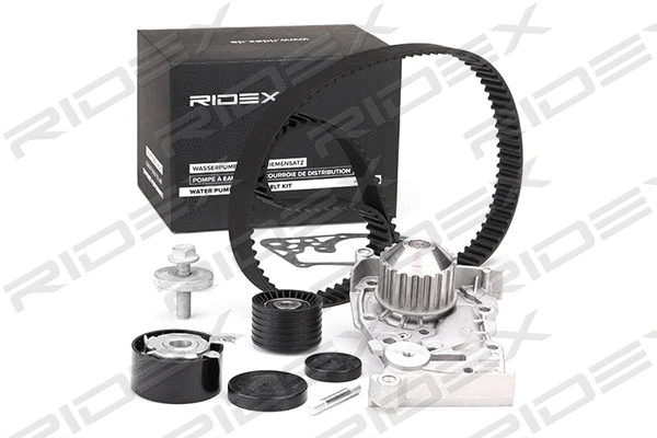 Pompe à eau + kit de courroie crantée RIDEX 3096W0014
