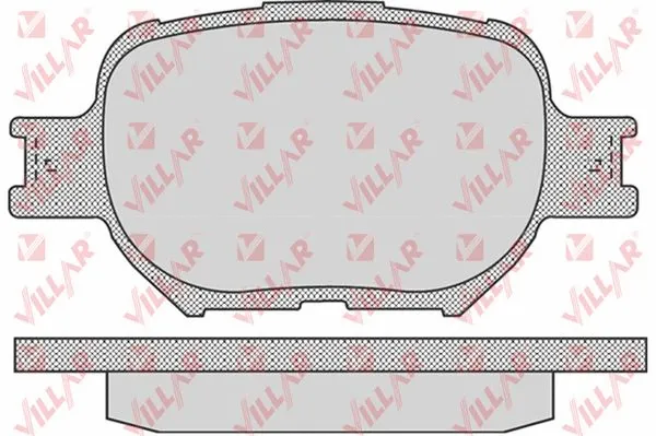 Kit de plaquettes de frein, frein à disque VILLAR 626.0837