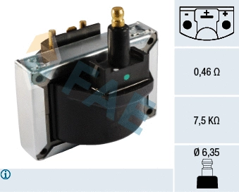 Bobine d'allumage FAE 80264