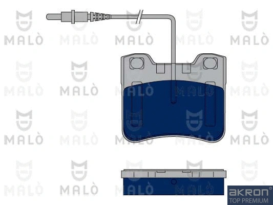 Kit de plaquettes de frein, frein à disque AKRON-MALÒ 1050377