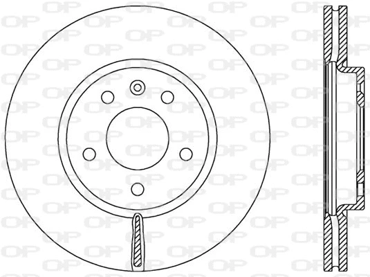 Disque de frein OPEN PARTS BDA2536.20