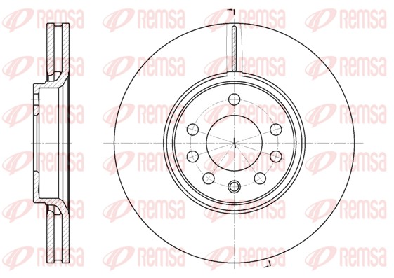 Disque de frein REMSA 6687.10