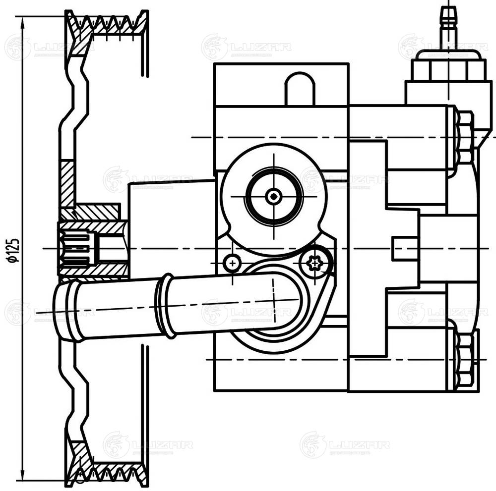 Pompe hydraulique, direction LUZAR LPS 2401