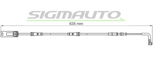 Contact d'avertissement, usure des plaquettes de frein SIGMAUTO WI0612