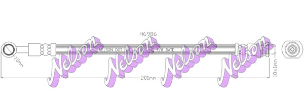 Flexible de frein KAWE H6986