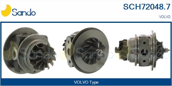 Groupe carter, turbocompresseur SANDO SCH72048.7