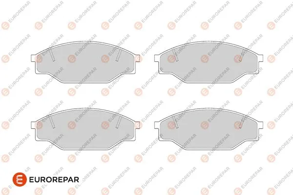 Kit de plaquettes de frein, frein à disque EUROREPAR 1682322680