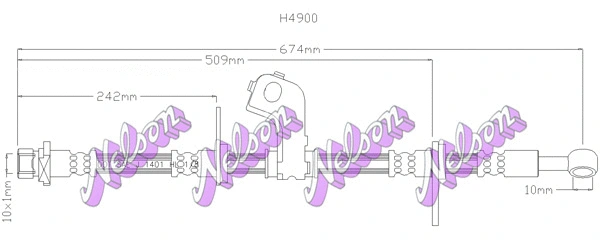 Flexible de frein KAWE H4900