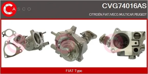 Vanne EGR CASCO CVG74016AS