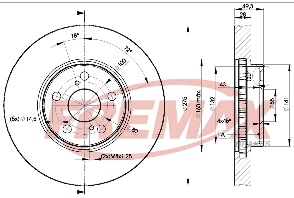 Disque de frein FREMAX BD-0600