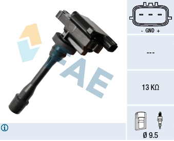 Bobine d'allumage FAE 80346