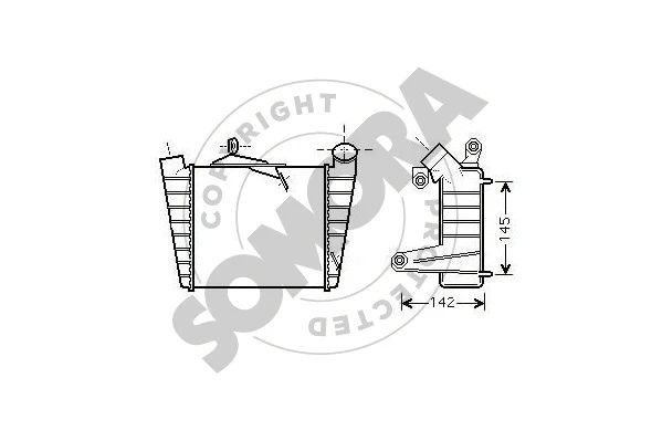 Refroidisseur d'air de suralimentation SOMORA 290445