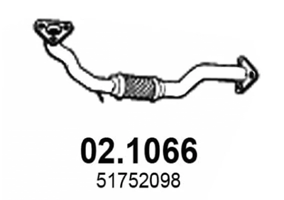 Tuyau d'échappement ASSO 02.1066