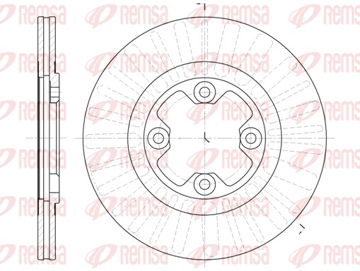 Disque de frein REMSA 6792.10