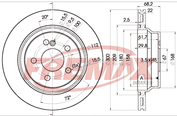 Disque de frein FREMAX BD-0910