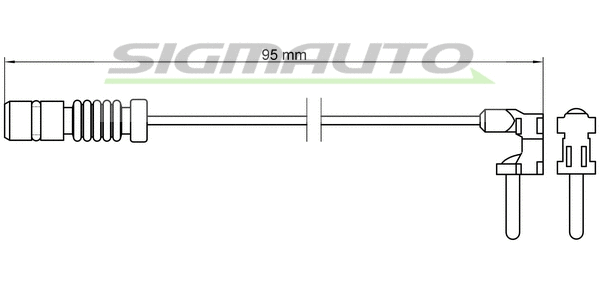 Contact d'avertissement, usure des plaquettes de frein SIGMAUTO WI0501
