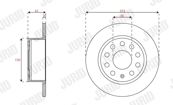 Disque de frein JURID 563593JC-1