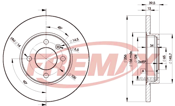 Disque de frein FREMAX BD-3392