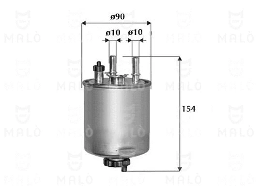 Filtre à carburant AKRON-MALÒ 1520204