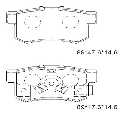 Kit de plaquettes de frein, frein à disque ASIMCO KD1517F
