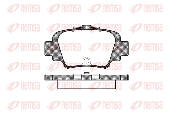 Kit de plaquettes de frein, frein à disque REMSA 0499.00